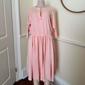 Plus Sized Vintage French Navy Dress